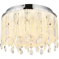 Deckenlampe Deckenleuchte Wohnzimmerlampe LED dimmbar Fernbedienung Kristalle