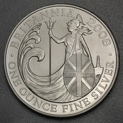 Silbermünze 1oz "Britannia" 2008 (Großbritannien)