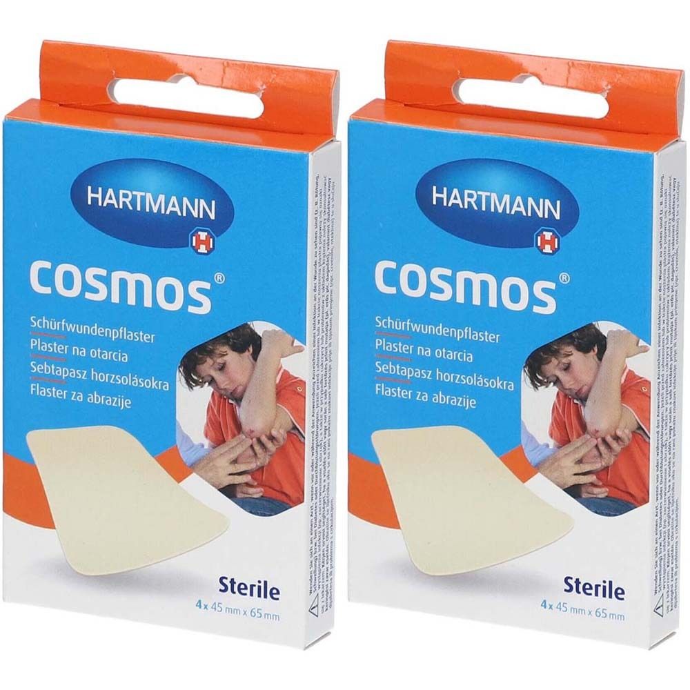 Cosmos Schuerfwund 45X65Mm x2 2x4 St Pflaster