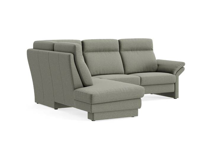 Komfortables Ecksofa Albula Stoff Cosmopolitan army B 250 cm T 215 cm - Material: Echtstoff - Möbel Konfigurator: Traummöbel individuell