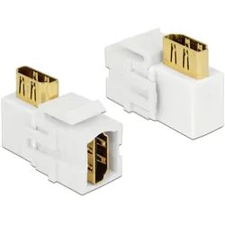 Delock Keystone Modul HDMI Buchse > HDMI Buchse 90° gewinkelt weiß