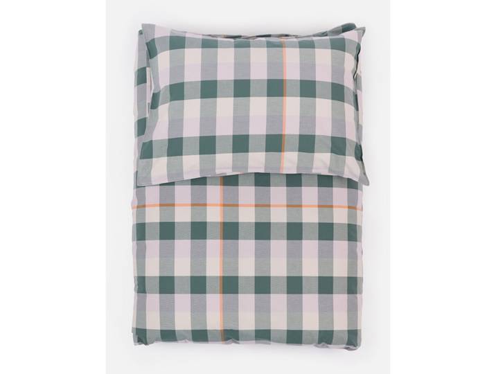 Lavie Duvetbezug Lyn dunkelgrün Schottenkaro Baumwolle - Material: Bio Baumwolle