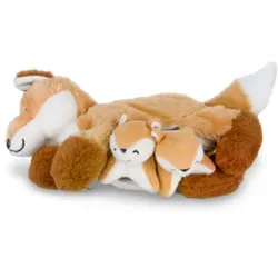 Kuscheltier Fuchs mit Jungen Set aus Plüsch - Weich, Waschbar, Geschenkidee - Mamanimals Familienkuscheltier