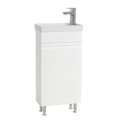 Waschtisch VCM "2-tlg Gäste WC Waschplatz Bad Waschtisch Silora", weiß, B:41cm T:22cm, Waschtische, Waschtisch