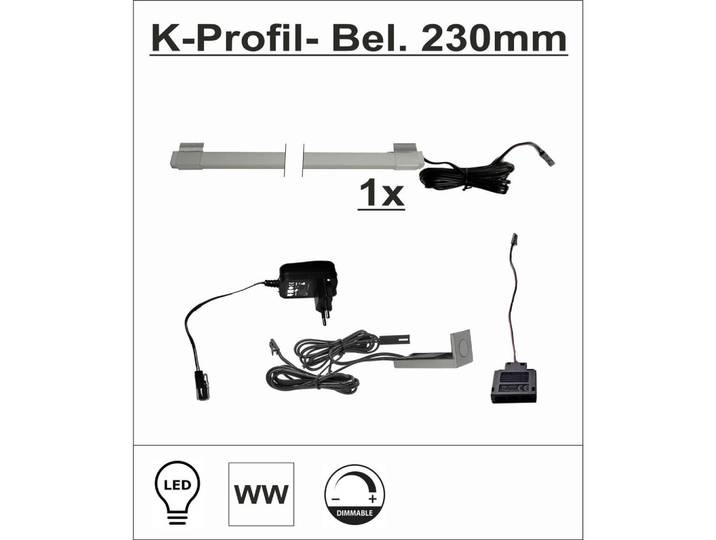 Livetastic Glasbodenbeleuchtungs-Set Universal-Beleuchtung, Grau, Kunststoff, Lampen & Leuchten, Innenbeleuchtung, Schrankbeleuchtung