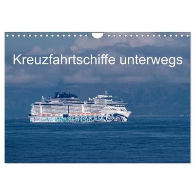 Kreuzfahrtschiffe unterwegs (Wandkalender 2027 DIN A4 quer), CALVENDO Monatskalender