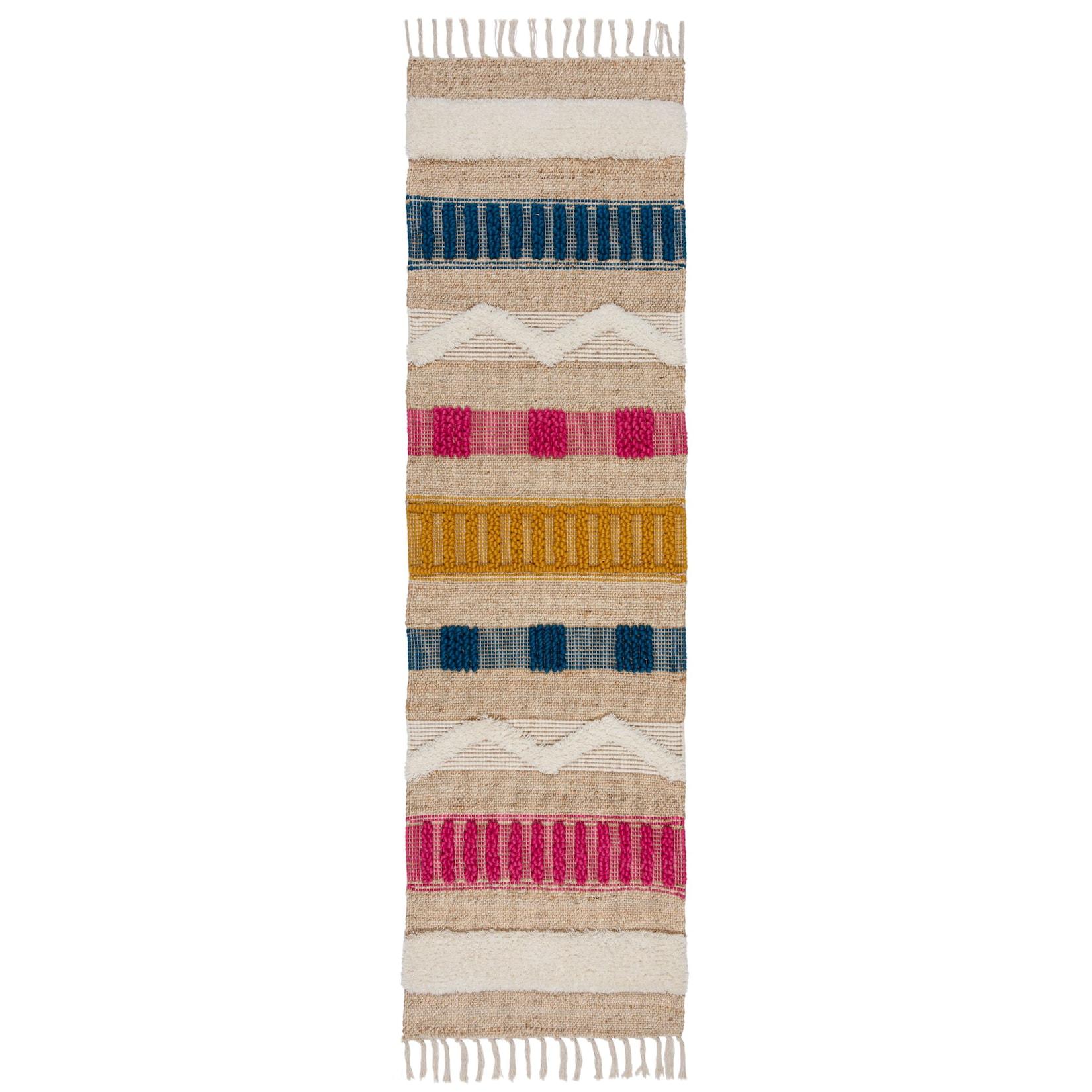 Läufer Wollmischung Bunt 60 x 230 cm - WHARFE Kadima Design