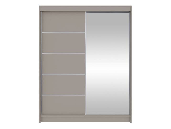 MIRJAN24 Kleiderschrank Camino III (mit Schiebetüren und Spiegel) Aluminiumgleitschienen, Schwebetürenschrank