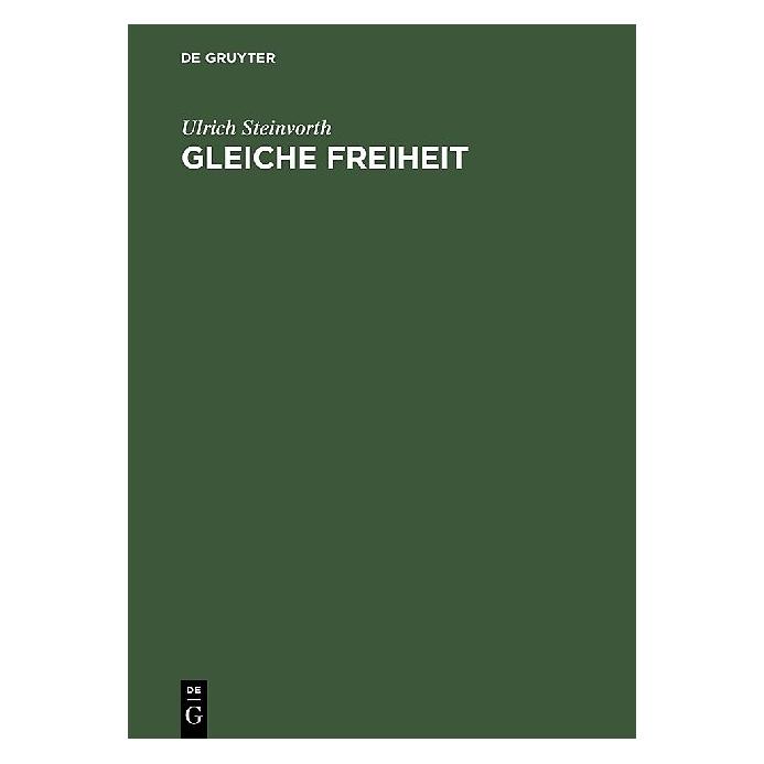 Akademie Gleiche Freiheit (Deutsch, Ulrich Steinvorth, 1999) (8695933)
