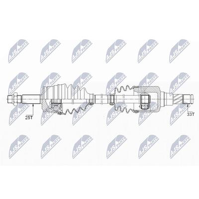 Nty Antriebswelle [Hersteller-Nr. NPW-ME-124] für Smart, Mitsubishi