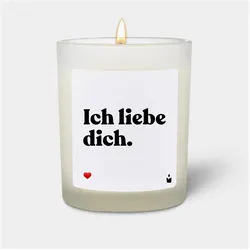 Chatty Candles, Duftkerzen, Duftkerze Flowery Ich liebe dich.
