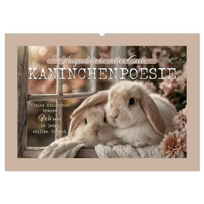 Kaninchenpoesie - Augenblicke voller Seele (Wandkalender 2027 DIN A2 quer), CALVENDO Monatskalender