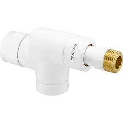 Oventrop Thermostatventil Baureihe E 1163262 DN15, 1/2", PN10, Axial, weiß