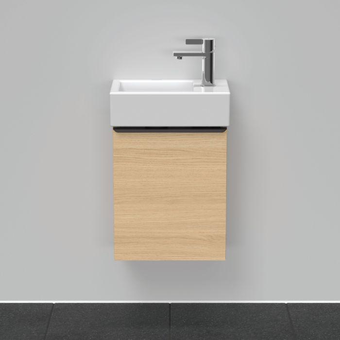 Duravit D-Neo Waschtisch-Unterschrank DE4218L3030 36,4 x 22,2 cm, Eiche Natur, wandhängend, 1 Türe, links