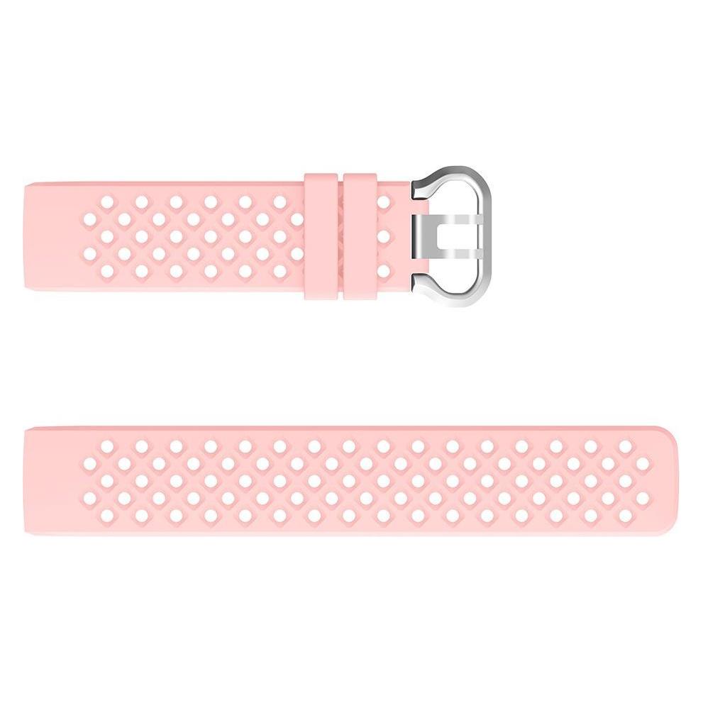 Cover-Discount Fitbit Charge - Silikon Sportarmband gelöchert rosa (Silikon) (680600575D)