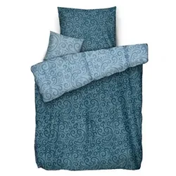 WINTERENGEL Wendebettwäsche Rankenmotiv Mikrofaser Flanell Einzelbett, 3tlg.