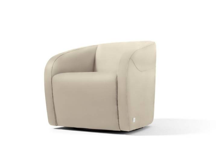 Egoitaliano Sessel Charlottaas Clubsessel, Designsessel, modern und zeitlos, bequem, drehbar, kompakte Stellmaße, Solitärsessel