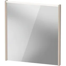 Duravit D-Code Spiegel, LED-Lichtfeld oben, 650x700mm, externer Lichtschalter notwendig, 5 W, DC7076091910000, Farbe: Taupe Matt