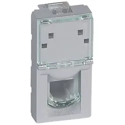 Legrand 079231 Telefondose 1-fach RJ11 2-modulig Mosaic Aluminium