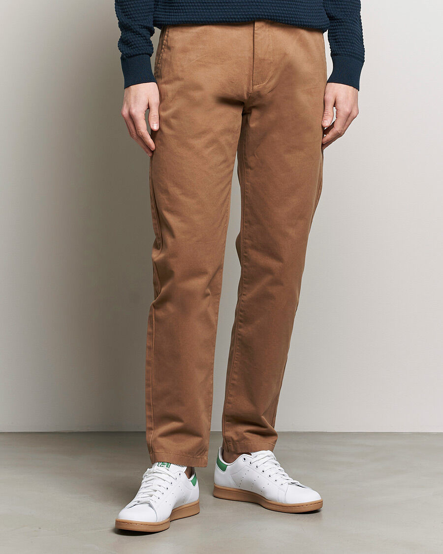 KnowledgeCotton Apparel Chuck Regular Cotton Twill Chino Tuffet men W30L32 Brun