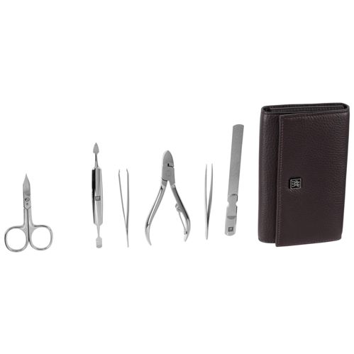 ZWILLING Maniküre Pediküre Set 7tlg. mit Nagelknipser, Leder