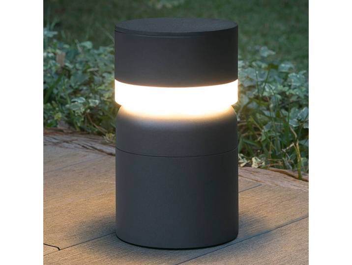 FARO BARCELONA LED Sockelleuchte SETE, schwarz, Aluminium, Modern