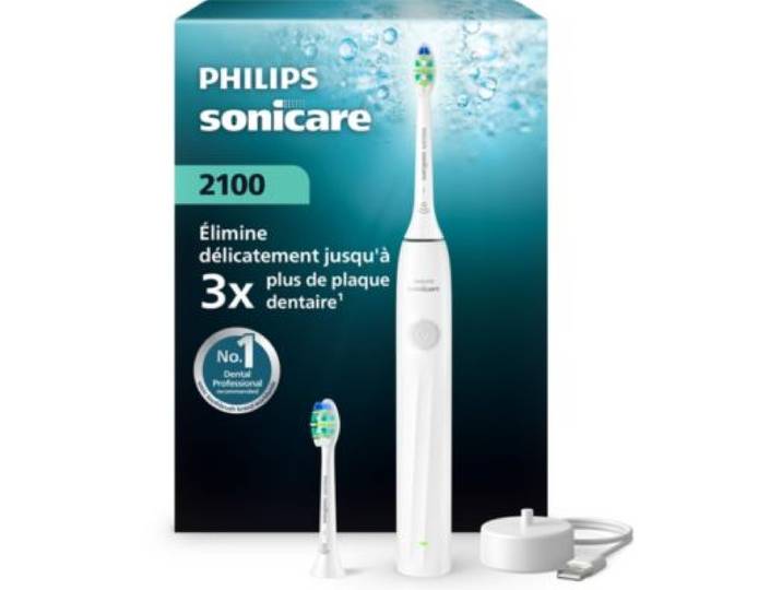 Philips - Brosse À Dents Électrique Hx4022/01 Serie 2100 Blanche