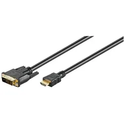 goobay HDMI-Kabel HDMI A/DVI-D 3.0 m schwarz