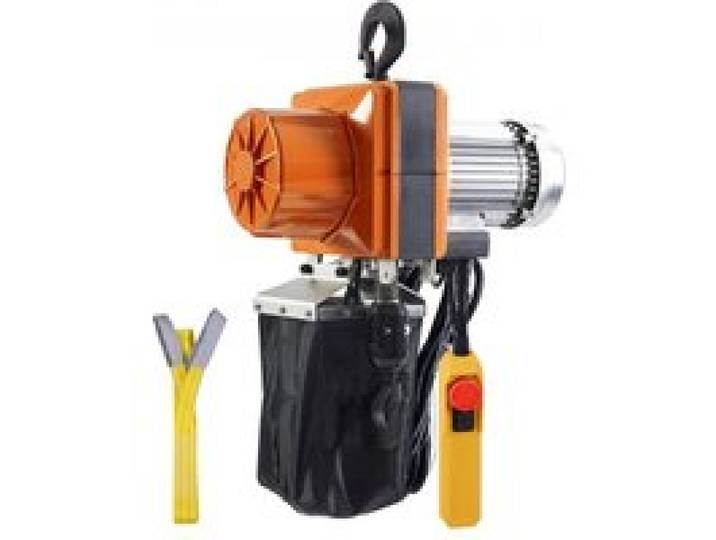 VEVOR Elektrischer Kettenzug, 2200 lbs Tragkraft, 10 ft Hubhöhe, 10,5 ft/min Geschwindigkeit, 230 V, einphasiger Brückenkran mit G100-Kette, 10 ft Kabelfernbedienung für Garage, Geschäft, Hotel, Zuhause
