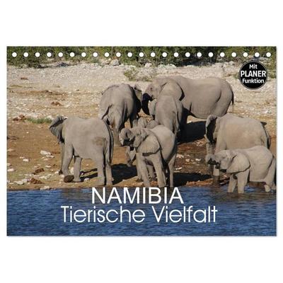 Namibia - Tierische Vielfalt (Planer) (Tischkalender 2027 DIN A5 quer), CALVENDO Monatskalender