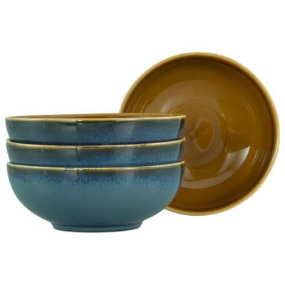 CreaTable Mallorca Blau Mehrzweckschale 4-tlg Steinzeug