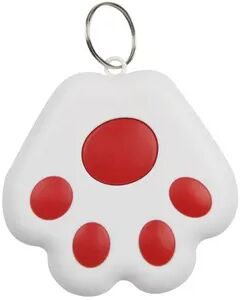 Inspire Daily Merch Smart Mini GPS Tracker Device For Keys Kids Bag Pet Dog Cat Bluetooth Anti Lost Finder red