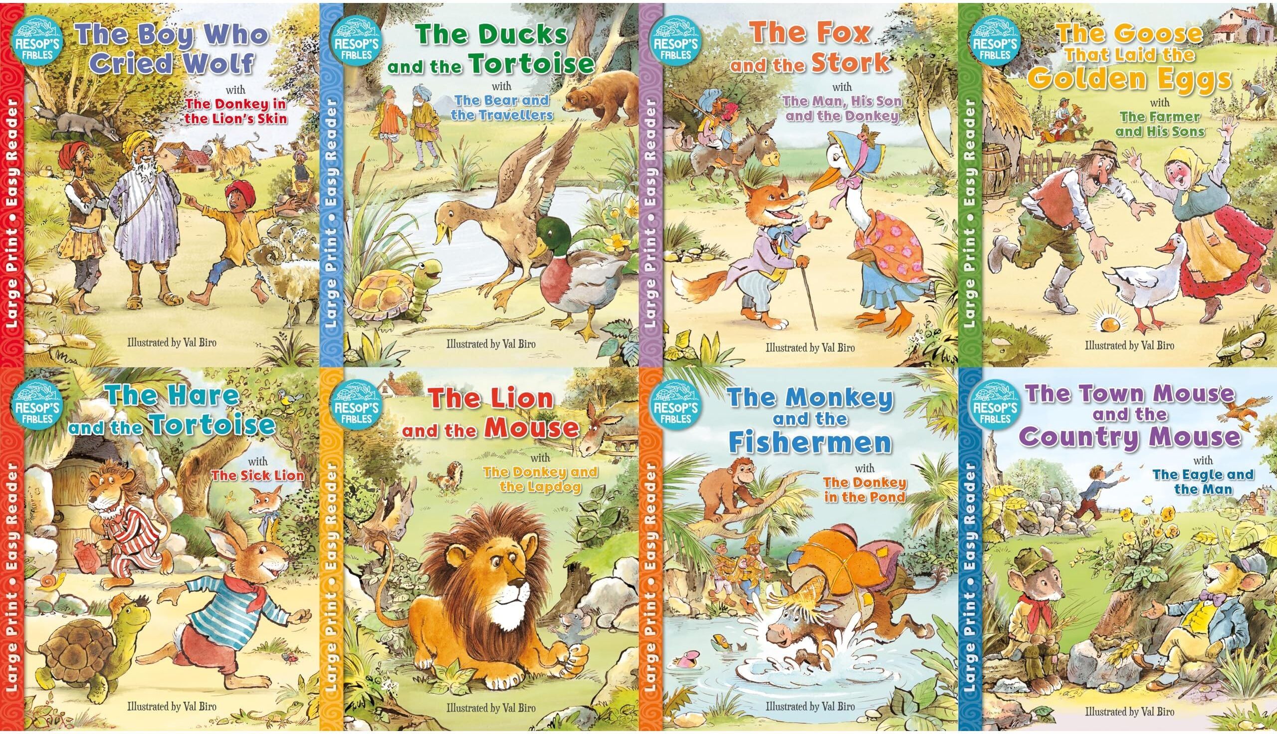Award Publications Aesop's Fables Easy Readers Series by Val Biro