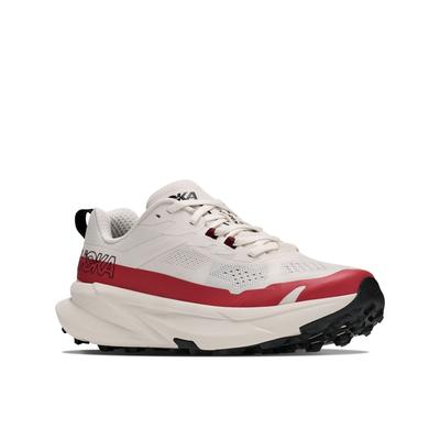 Trailrunningschuh HOKA ONE ONE "Torrent 5", Damen, Gr. 39, rot (alabaster, burnt rot), Synthetik, Textil, Schuhe, Trailrunningschuh, atmungsaktives Obermaterial, normale Dämpfung