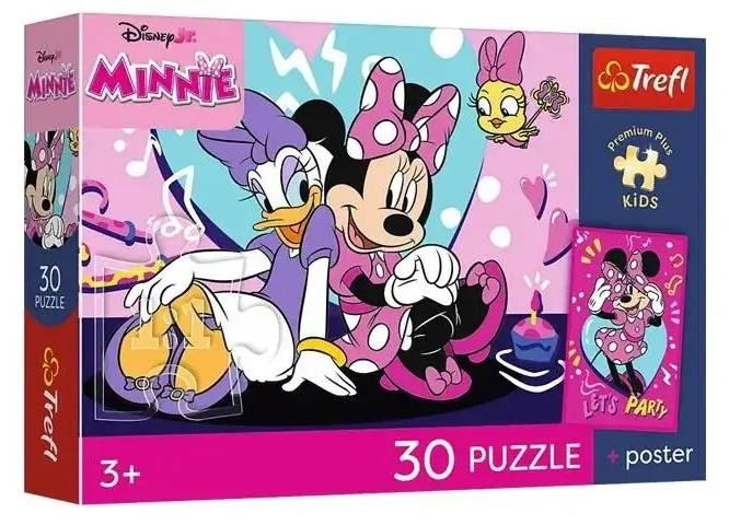 Trefl Disney Minnie Mouse Puzzel met 30 stukjes en poster