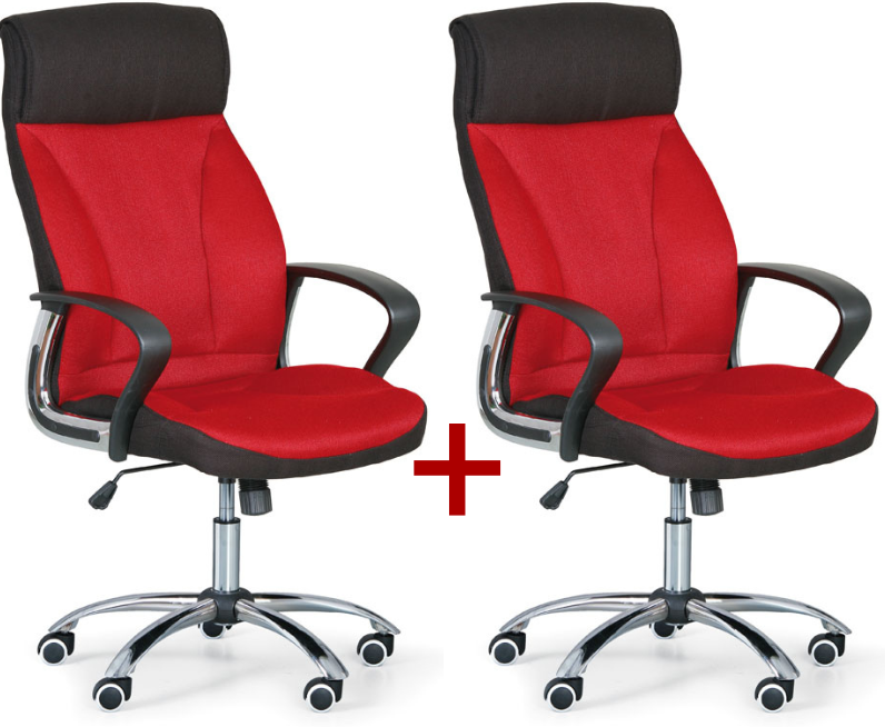 B2B Partner Bürosessel DERRY TEX 1+1 GRATIS, rot
