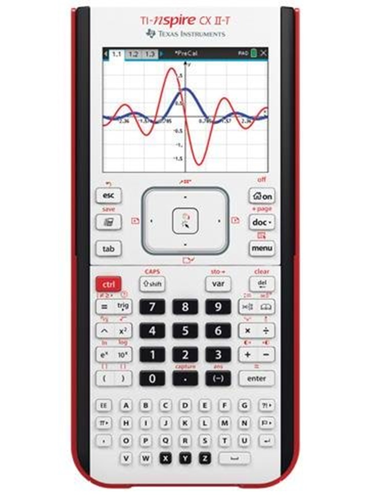 Texas Instruments TI-Nspire CX II-T graphing calculator UK man