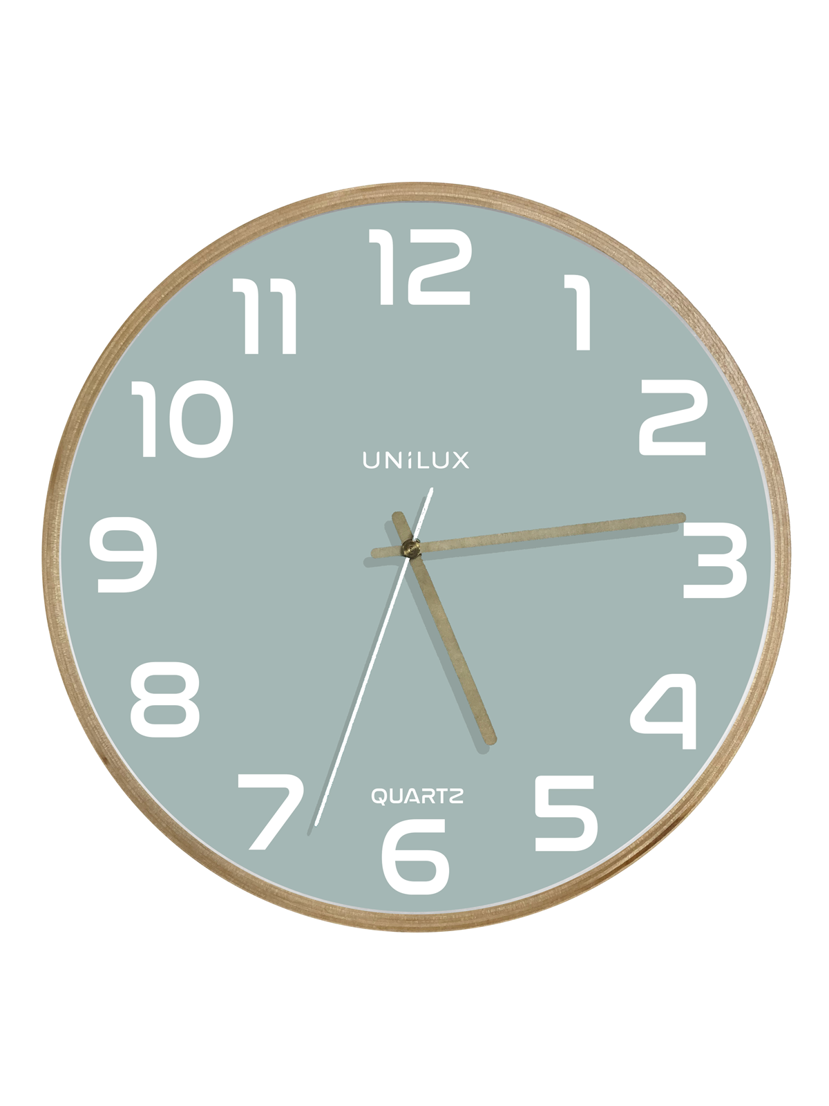 Unilux Baltic Clock green/wood