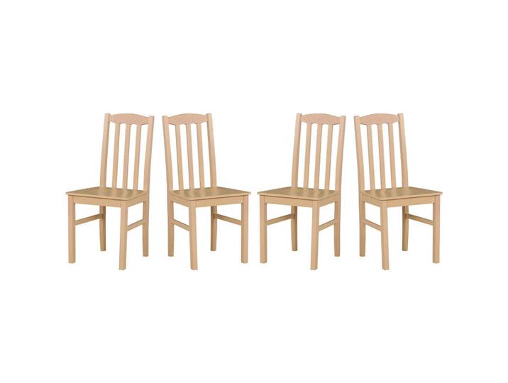 Leaf Design Esszimmerstuhl 4x BOS 12 D ; sonoma, Sonoma Eiche, Sonoma Eiche, Holz, Echtholz,Buche, Holz Optik, 43x94x40 cm, Esszimmer, Stühle