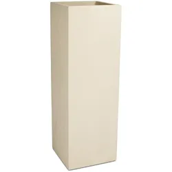 Polystone Pflanzsäule für moderne Bepflanzung 40 x 120 cm crème