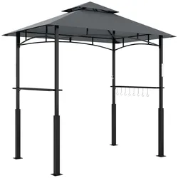 GRILLPAVILLON mit LED 243 x 148 x 248 cm