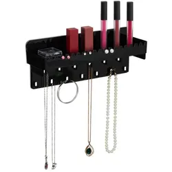 Relaxdays Schmuckhalter Wand Schwarz