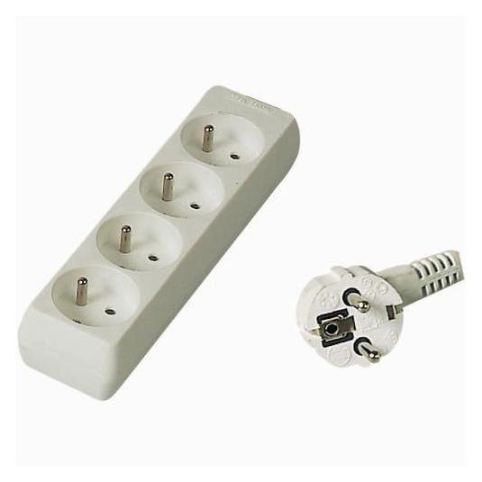 PremiumCord PP4-07 power extension 4 AC outlet(s) White (7 m, Typ 25) (PP4-07)