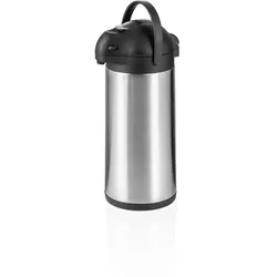 WAS Germany - Pump Isolierkanne, 5 ltr., Ø 16,5, Höhe 43 cm, doppelwandig, Chromnickelstahl