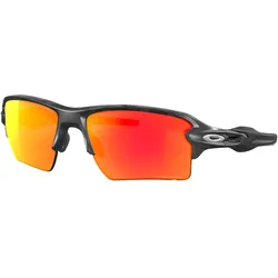 Oakley, Unisex, Sportbrille, Flak 2.0 XL (black camo matte, Matt Schwarz Camouflage, Prizm Rubin, prizm ruby), Orange, Rot, Schwarz