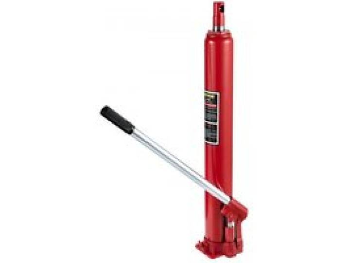 VEVOR Hydraulischer langer Rammheber, 4 t Tragfähigkeit, mit Einzelkolbenpumpe und flacher Basis, manueller Hubarbeitsbühnenheber mit Griff, für Garagen-/Ladenkräne, Motorhebevorrichtung, rot