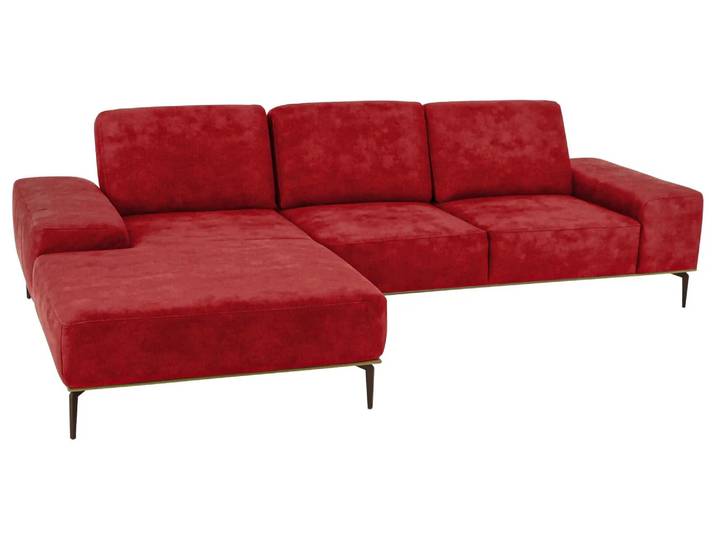 Ecksofa Ramada Basic Schillig Willi / Farbe: Ruby Red / Material: Leder Basic
