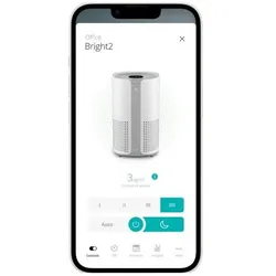 Duux Bright 2 Smart Luchtreiniger - 210 CADR geschikt voor 42m² - Air Purifier met, Luftreiniger, Grau, Weiss
