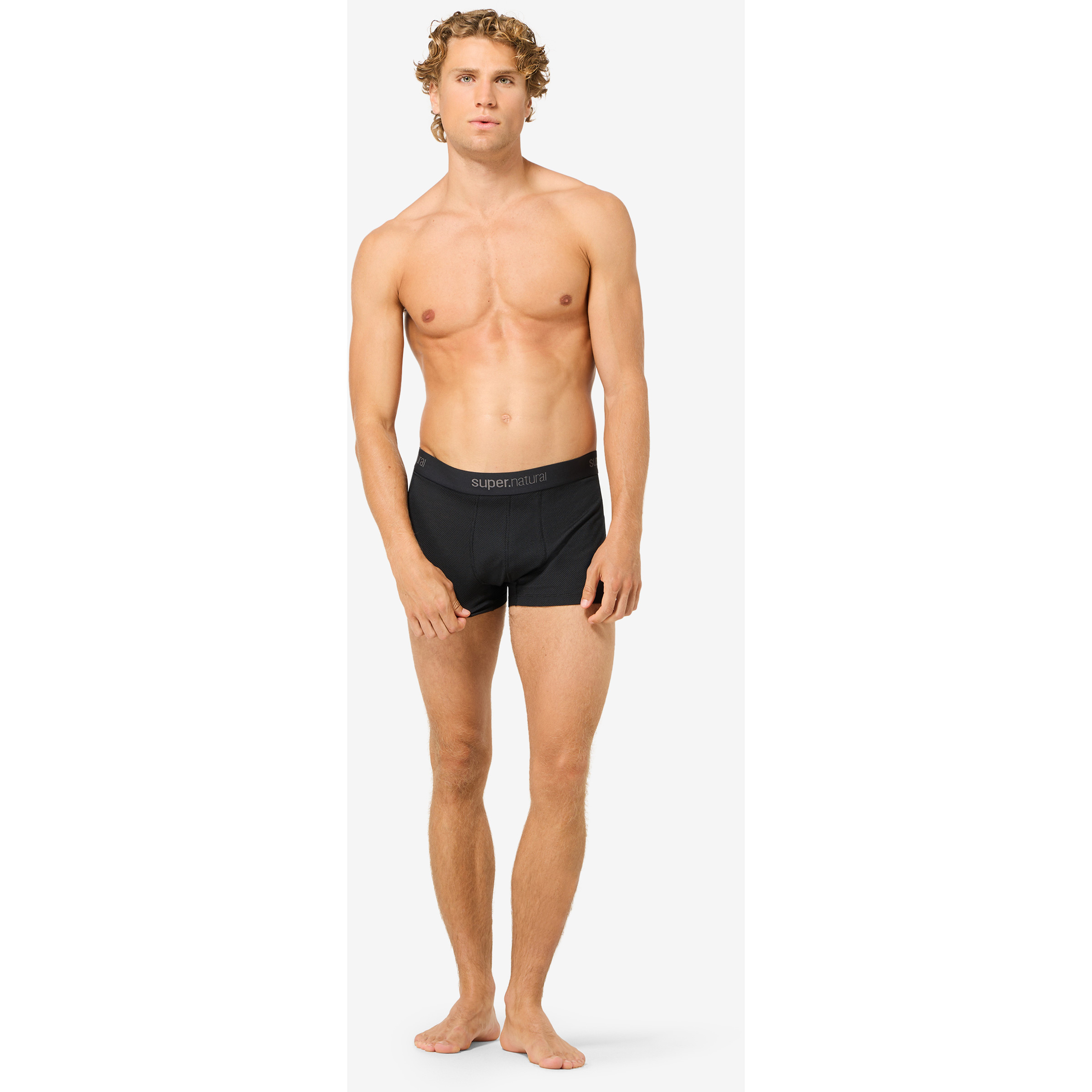 Super.Natural Air Boxer Herren Kurze Unterhose schwarz Größe M Hautfreundlich Merinowolle