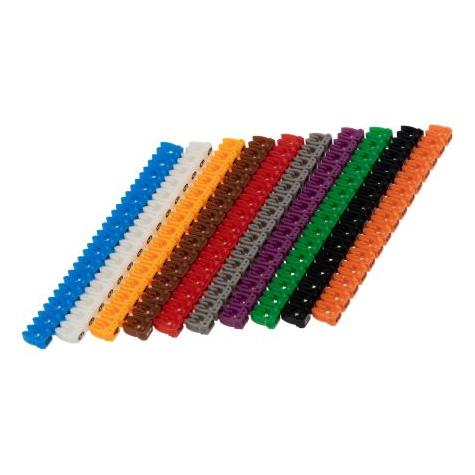 RS PRO Clip on Nylon 66 Cable Marker Pk Mixed (8121203)